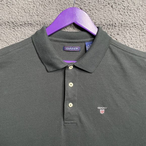 Men’s GANT Vintage Forest Green Polo Size XL Embroidered Logo - Picture 3 of 16